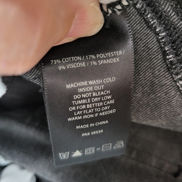 Kut from the Kloth black toothpick skinny jeans, women's 0  #2331 - Picture 6 of 6